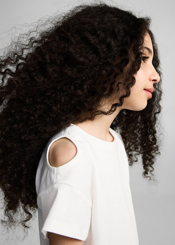 MANGO CUTOUTL 87006354-02 MANGO KIDS GIRL T-SHIRT SHORT SLEEVE