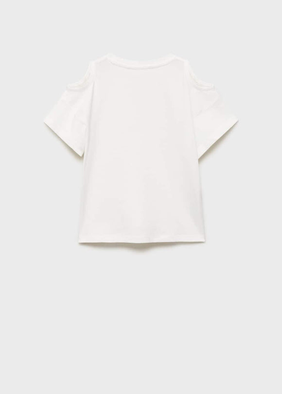 MANGO CUTOUTL 87006354-02 MANGO KIDS GIRL T-SHIRT SHORT SLEEVE