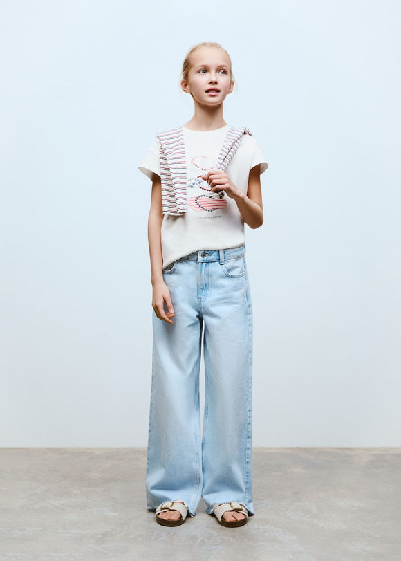 MANGO FLIPFLOP 87006357-02 MANGO KIDS GIRL T-SHIRT SHORT SLEEVE