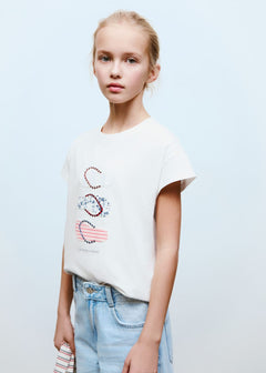 MANGO FLIPFLOP 87006357-02 MANGO KIDS GIRL T-SHIRT SHORT SLEEVE