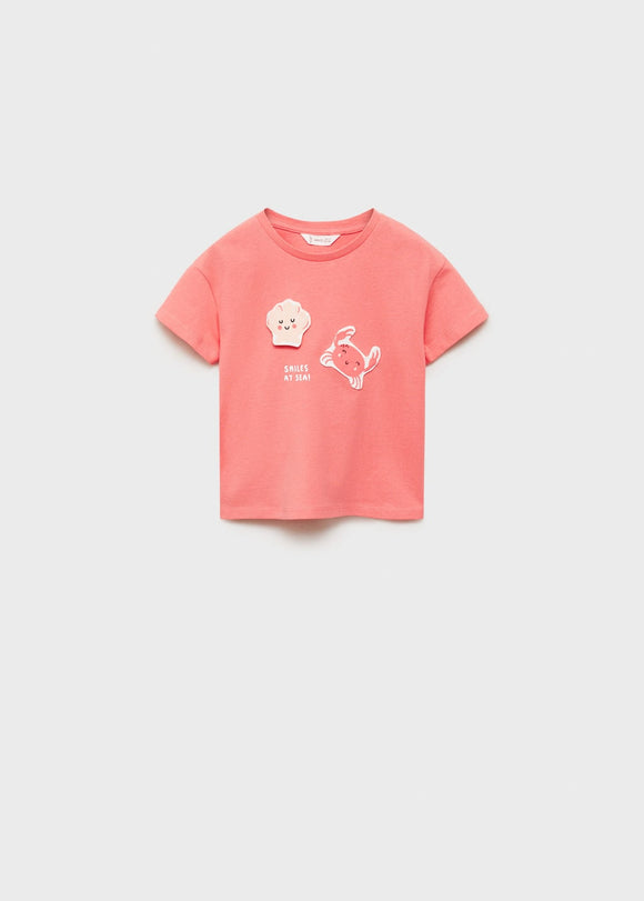 MANGO CRAB 87006359-87 MANGO KIDS BABY GIRL T-SHIRT SHORT SLEEVE