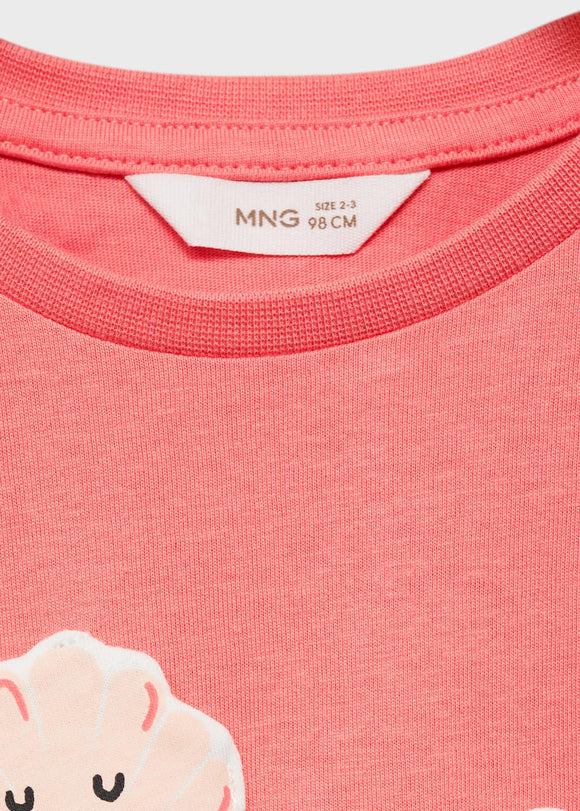 MANGO CRAB 87006359-87 MANGO KIDS BABY GIRL T-SHIRT SHORT SLEEVE
