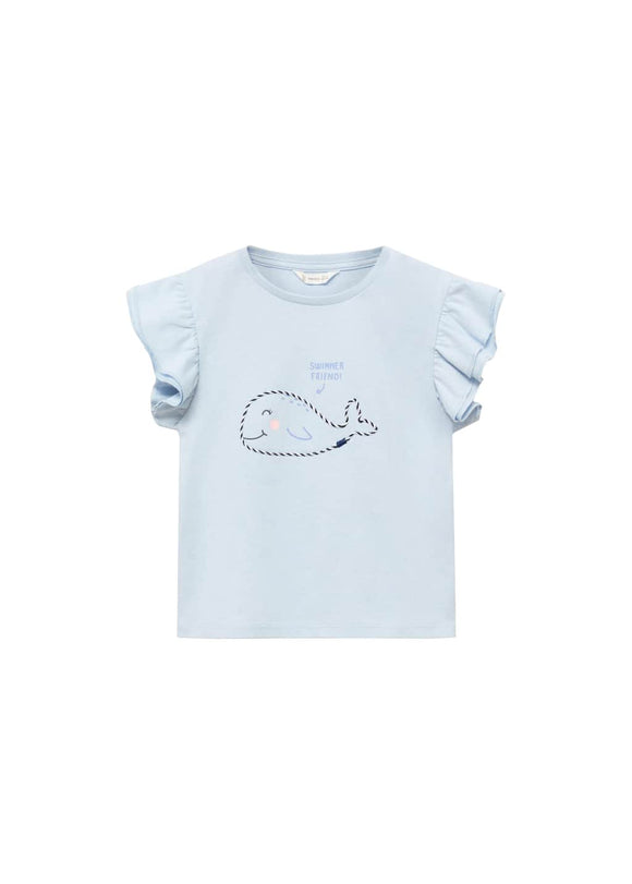 MANGO WAVE 87006360-50 MANGO KIDS BABY GIRL T-SHIRT SHORT SLEEVE