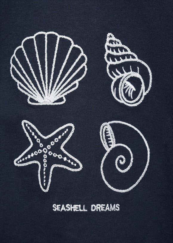 MANGO SEASHELL 87006368-56 MANGO KIDS GIRL T-SHIRT SHORT SLEEVE