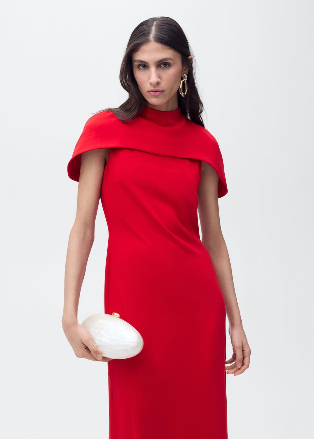 MANGO SWAN-A 87006381-70 MANGO WOMEN DRESS FULL LENGTH