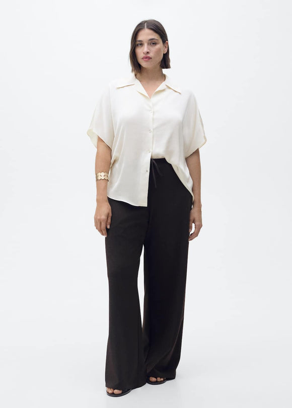 MANGO SASSA 87007185-02 MANGO WOMEN SHIRT SHORT SLEEVE