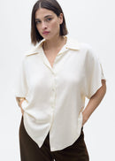 MANGO SASSA 87007185-02 MANGO WOMEN SHIRT SHORT SLEEVE-7