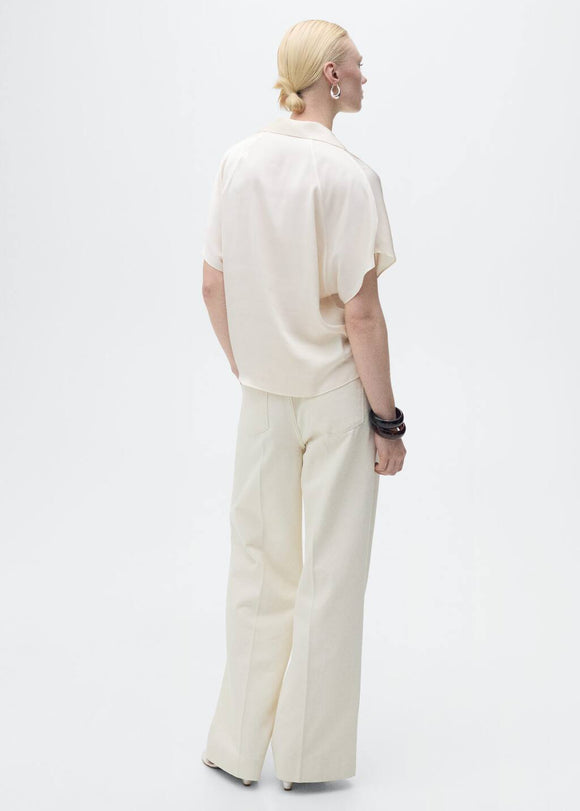 MANGO SASSA 87007185-02 MANGO WOMEN SHIRT SHORT SLEEVE