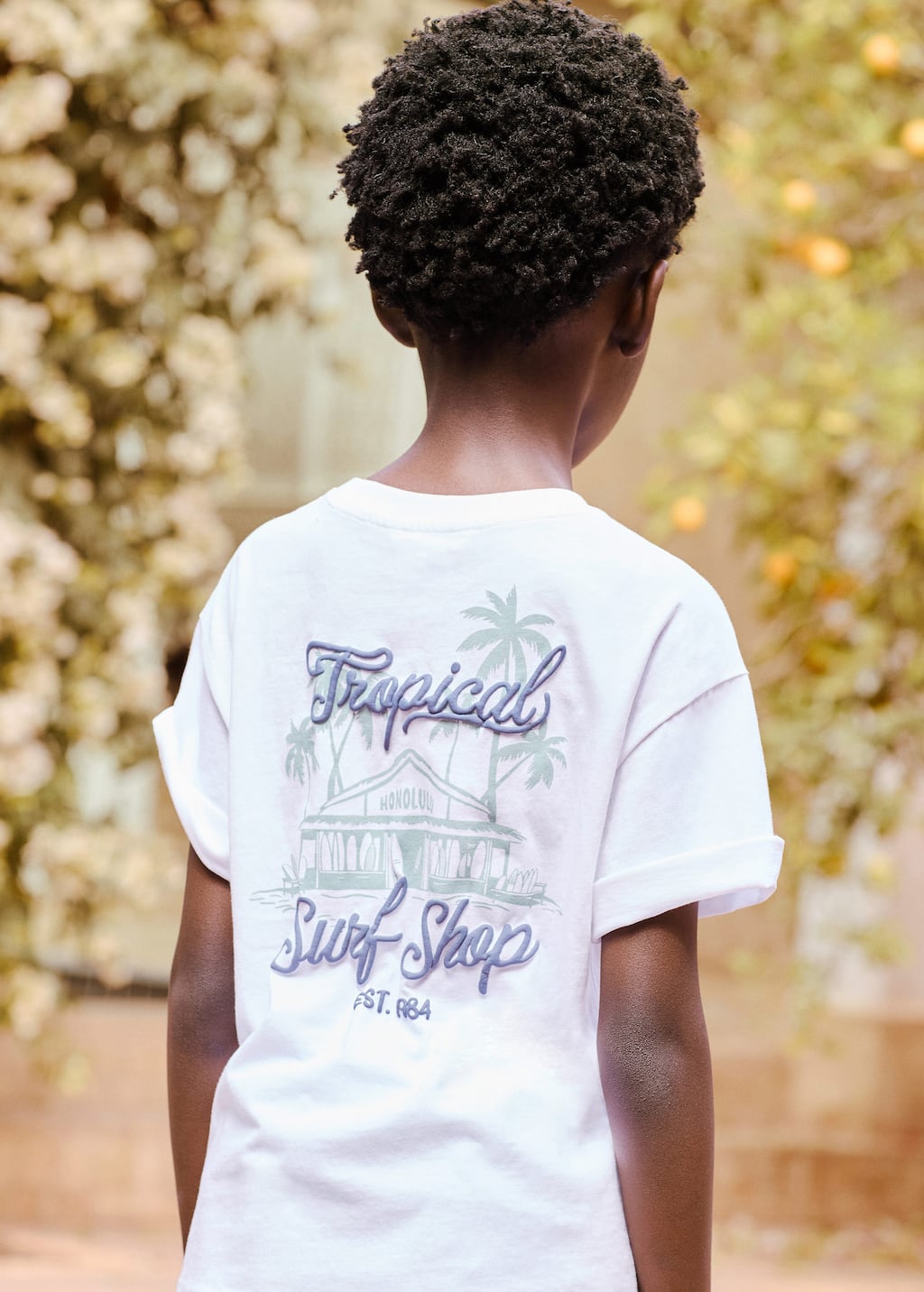 MANGO TROPICAL 87007712-02 MANGO KIDS BOY T-SHIRT SHORT SLEEVE