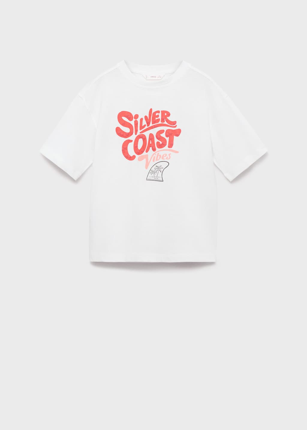 MANGO SILVER 87007714-02 MANGO KIDS BOY T-SHIRT SHORT SLEEVE