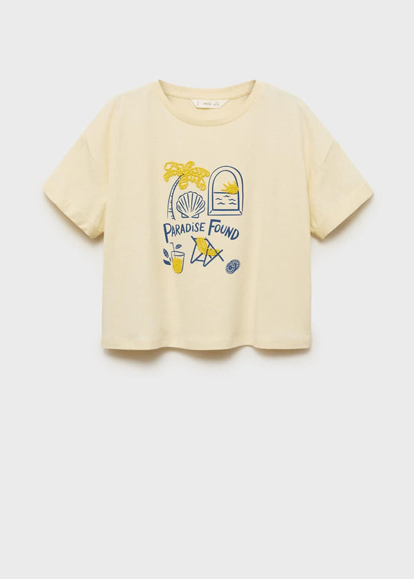MANGO PARADISE 87007906-11 MANGO KIDS GIRL T-SHIRT SHORT SLEEVE