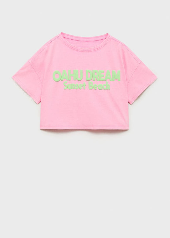 MANGO OAHU 87008279-86 MANGO KIDS GIRL T-SHIRT SHORT SLEEVE