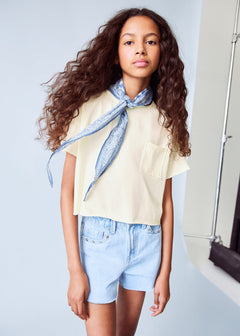 MANGO EDGE 87008280-11 MANGO KIDS GIRL T-SHIRT SHORT SLEEVE