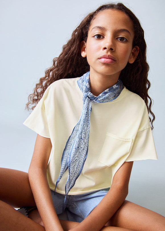 MANGO EDGE 87008280-11 MANGO KIDS GIRL T-SHIRT SHORT SLEEVE