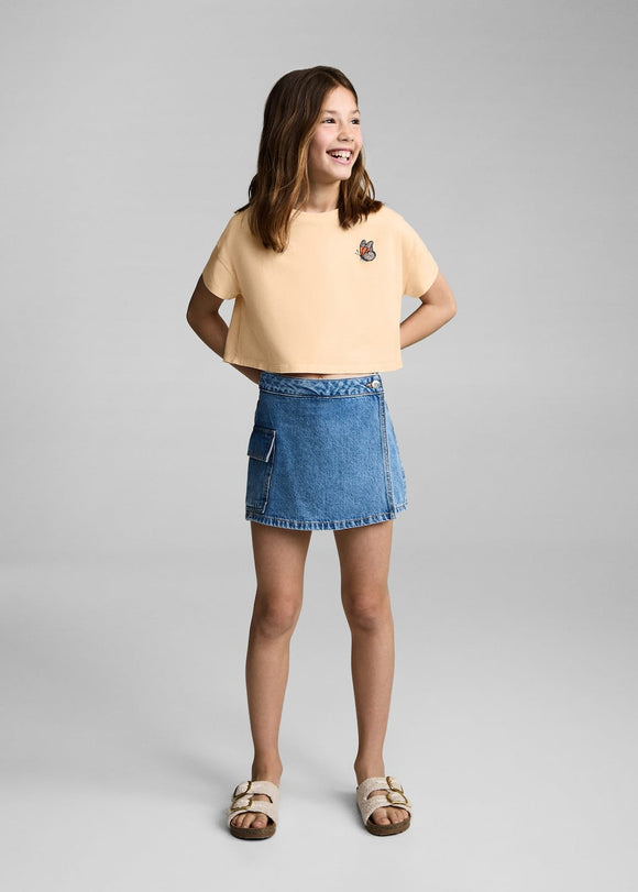 MANGO FLYING 87008282-22 MANGO KIDS GIRL T-SHIRT SHORT SLEEVE