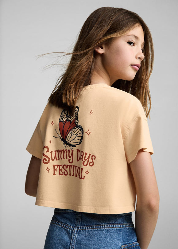 MANGO FLYING 87008282-22 MANGO KIDS GIRL T-SHIRT SHORT SLEEVE