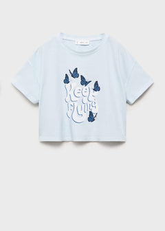 MANGO FLYING 87008282-50 MANGO KIDS GIRL T-SHIRT SHORT SLEEVE