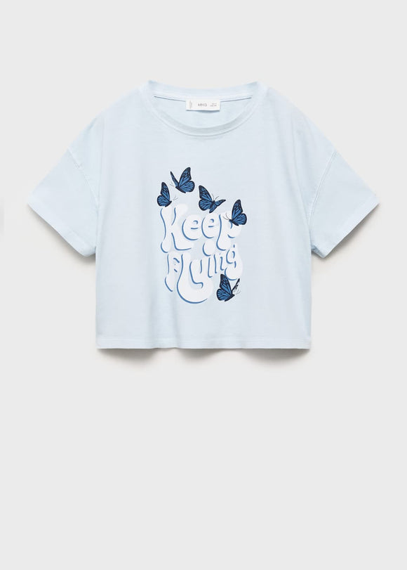 MANGO FLYING 87008282-50 MANGO KIDS GIRL T-SHIRT SHORT SLEEVE