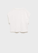 MANGO ELASTIC 87008286-02 MANGO KIDS GIRL T-SHIRT SHORT SLEEVE-6