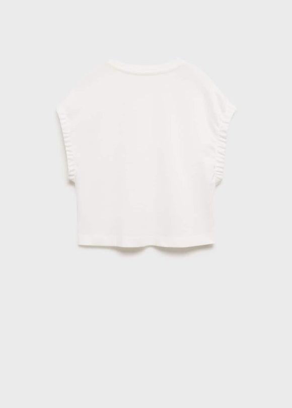 MANGO ELASTIC 87008286-02 MANGO KIDS GIRL T-SHIRT SHORT SLEEVE