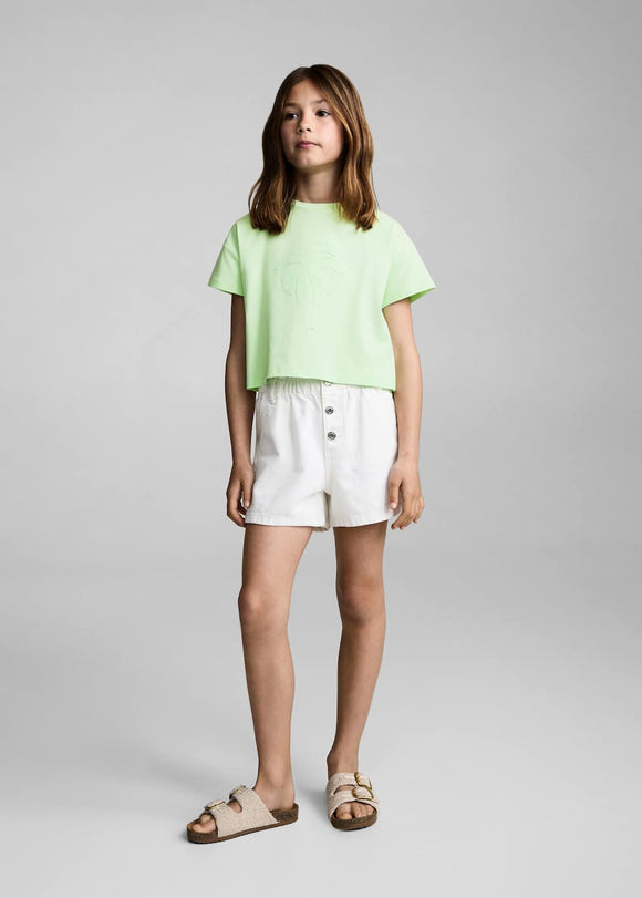 MANGO PALMERA 87008288-14 MANGO KIDS GIRL T-SHIRT SHORT SLEEVE