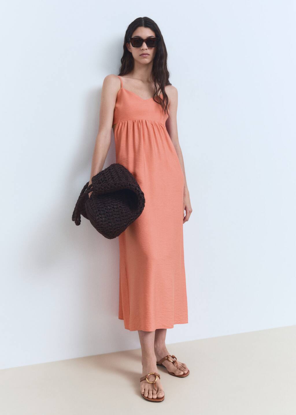 MANGO GIRLY 87009074-87 MANGO WOMEN DRESS FULL LENGTH
