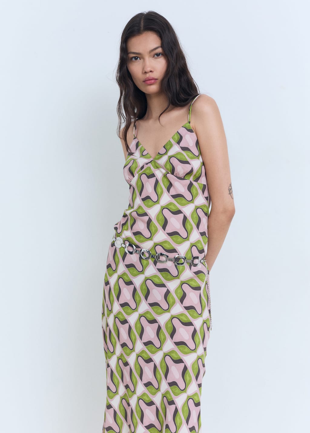 MANGO COSMO 87009084-81 MANGO WOMEN DRESS FULL LENGTH