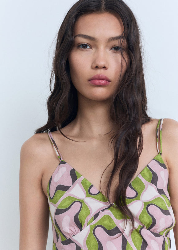 MANGO COSMO 87009084-81 MANGO WOMEN DRESS FULL LENGTH