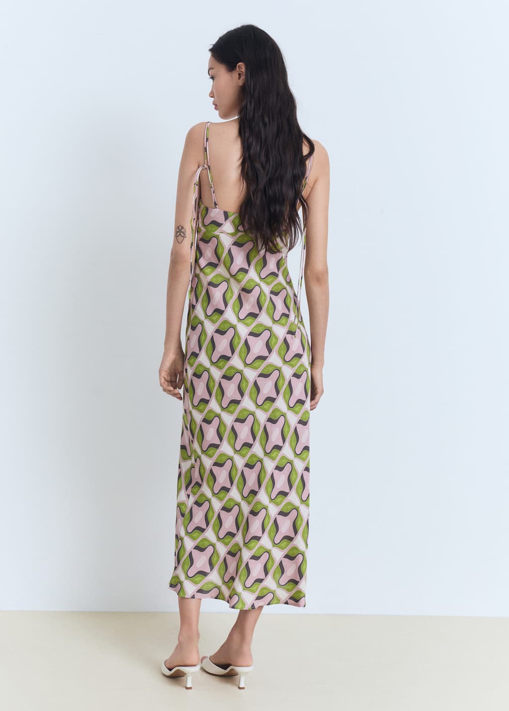 MANGO COSMO 87009084-81 MANGO WOMEN DRESS FULL LENGTH