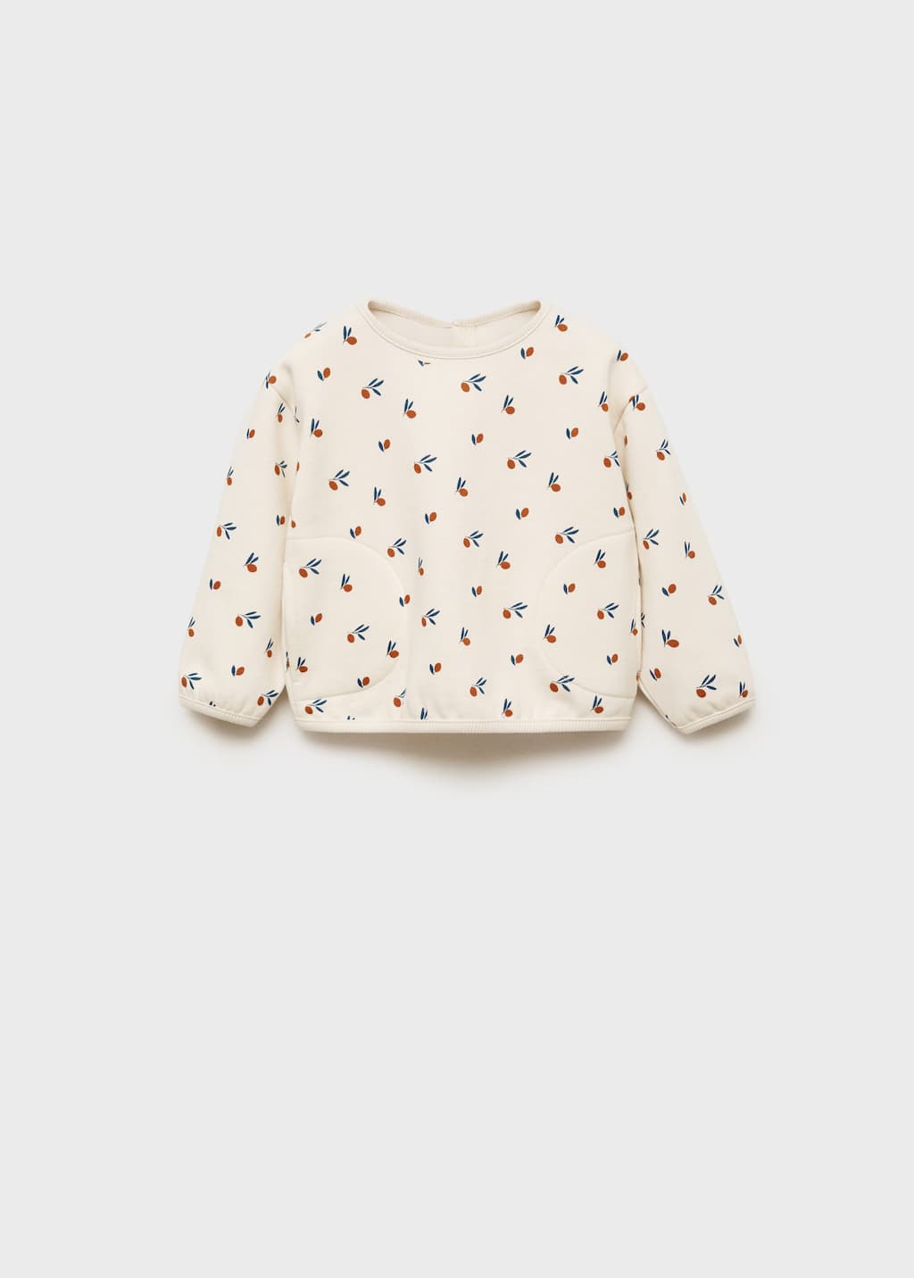 MANGO OLIVE 87010374-02 MANGO KIDS NEW BORN BABY SWEATSHIRT