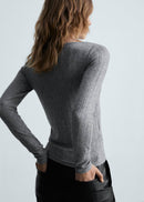 MANGO POINTE 87010433-94 MANGO WOMEN T-SHIRT LONG SLEEVE-5