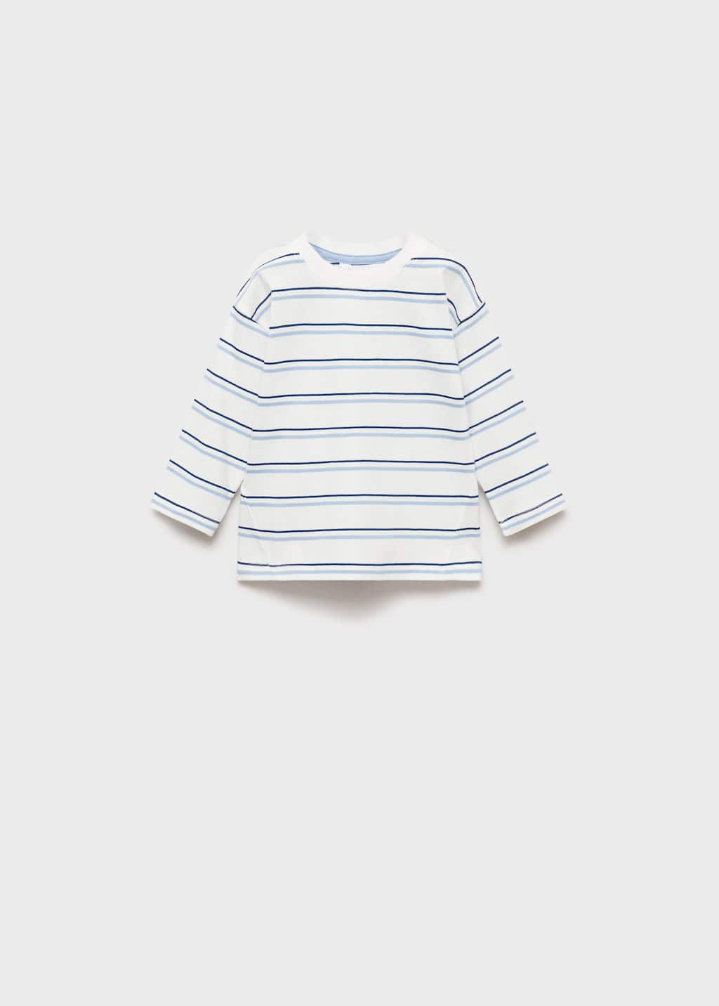 MANGO MIDBLUE 87014802-52 MANGO KIDS BABY BOY T-SHIRT LONG SLEEVE