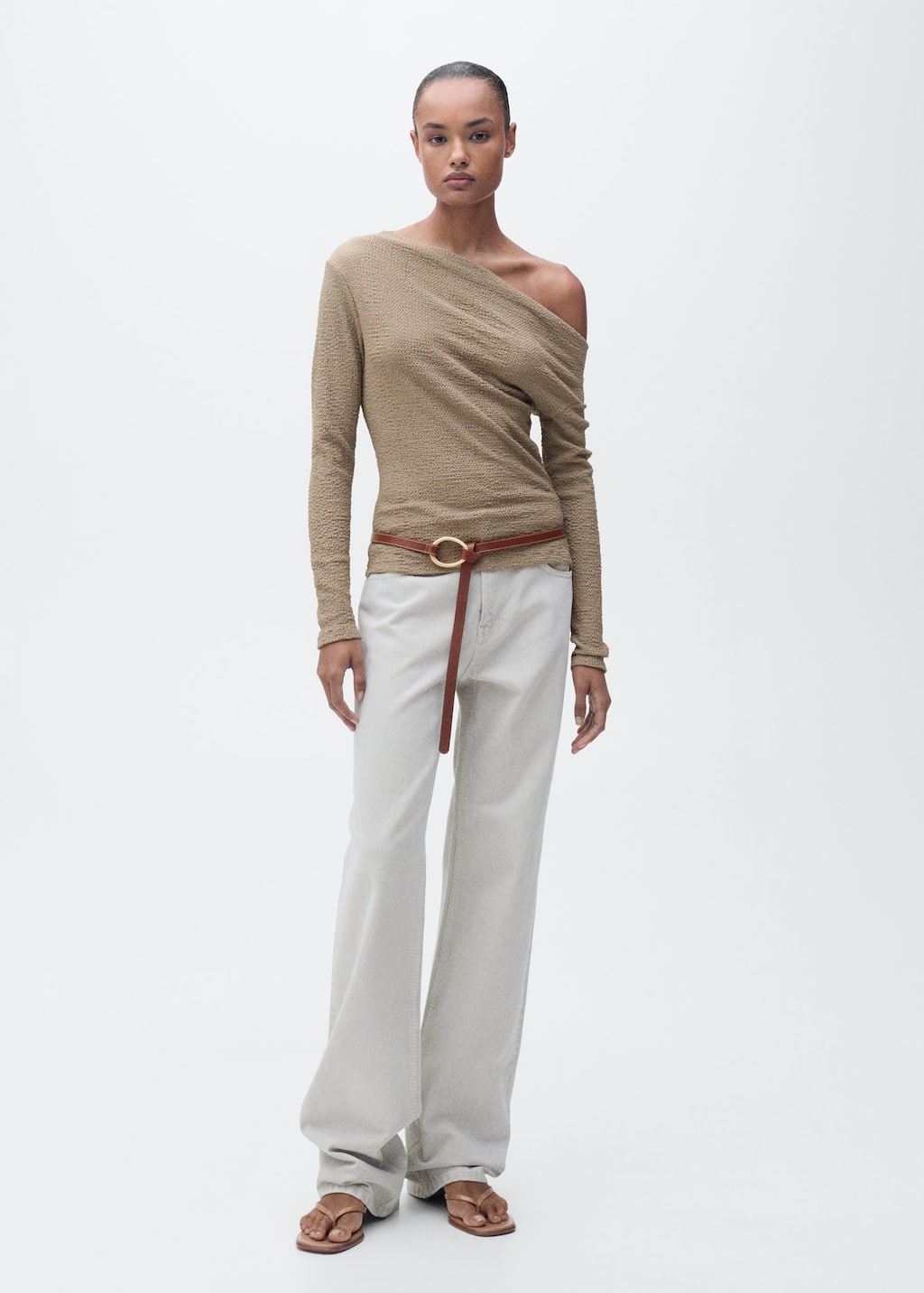 MANGO JUNE 87015767-36 MANGO WOMEN T-SHIRT LONG SLEEVE
