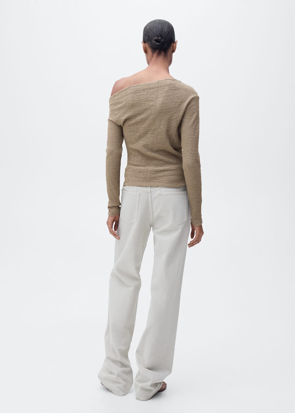 MANGO JUNE 87015767-36 MANGO WOMEN T-SHIRT LONG SLEEVE