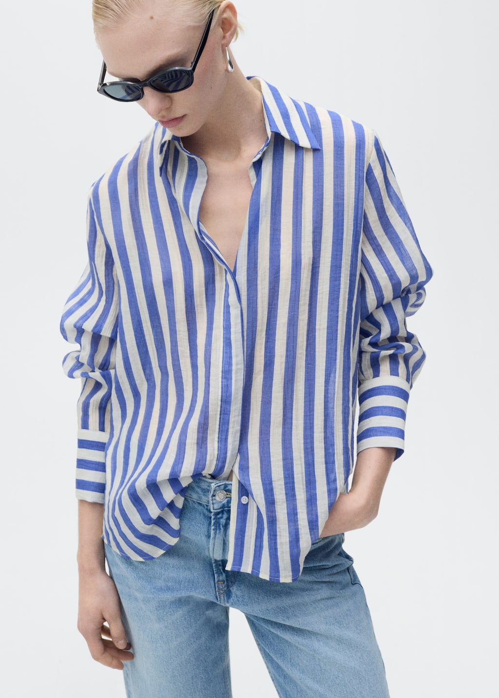 MANGO CLARIET 87017184-50 MANGO WOMEN SHIRT LONG SLEEVE