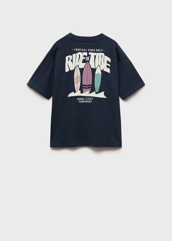 MANGO RIDETIDE 87017697-56 MANGO KIDS BOY T-SHIRT SHORT SLEEVE