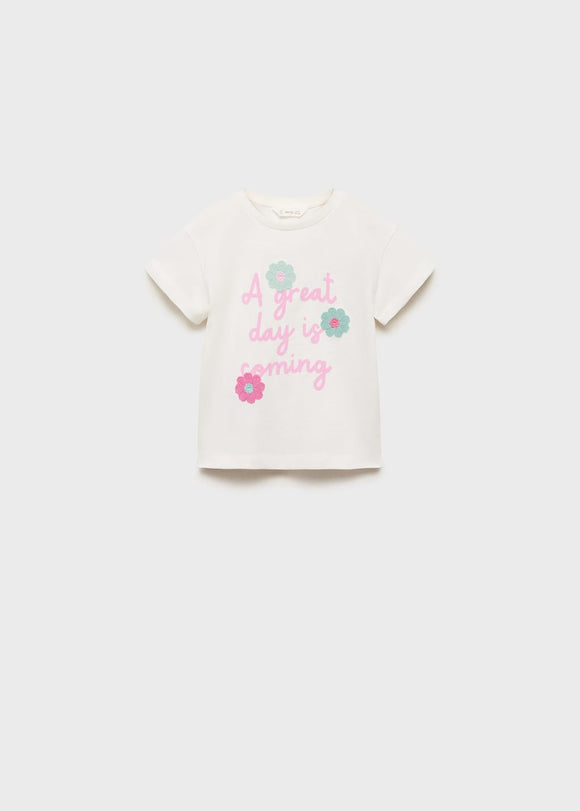 MANGO GREAT 87017702-02 MANGO KIDS BABY GIRL T-SHIRT SHORT SLEEVE