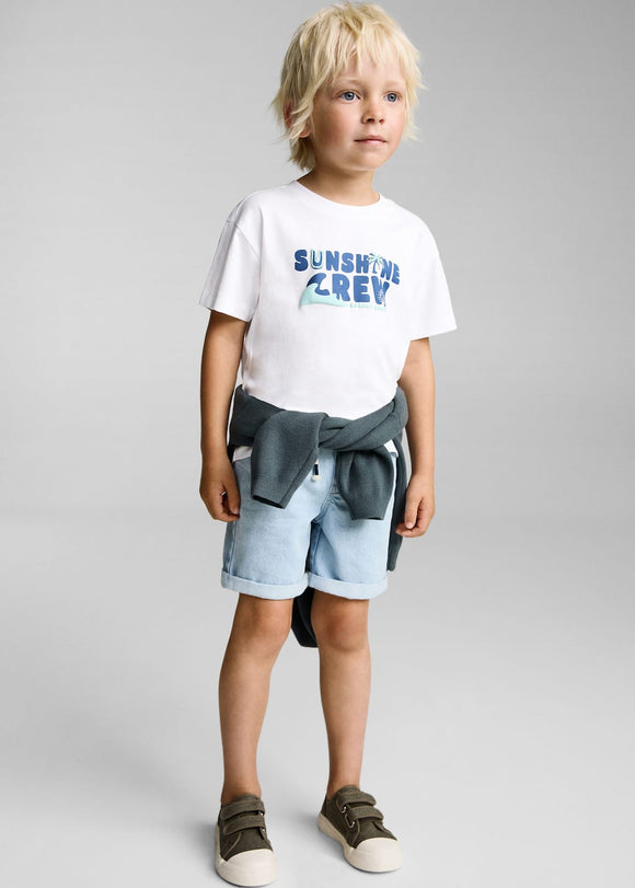 MANGO CREW 87018276-02 MANGO KIDS BABY BOY T-SHIRT SHORT SLEEVE