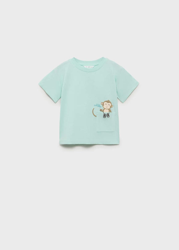 MANGO BOLSI 87018279-41 MANGO KIDS BABY BOY T-SHIRT SHORT SLEEVE