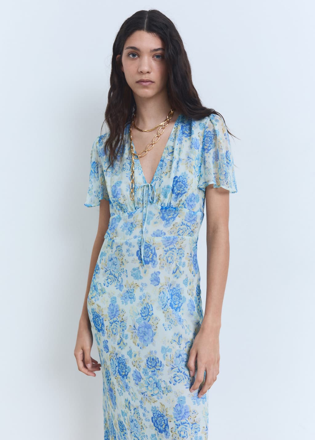 MANGO RONALDI 87019068-52 MANGO WOMEN DRESS FULL LENGTH