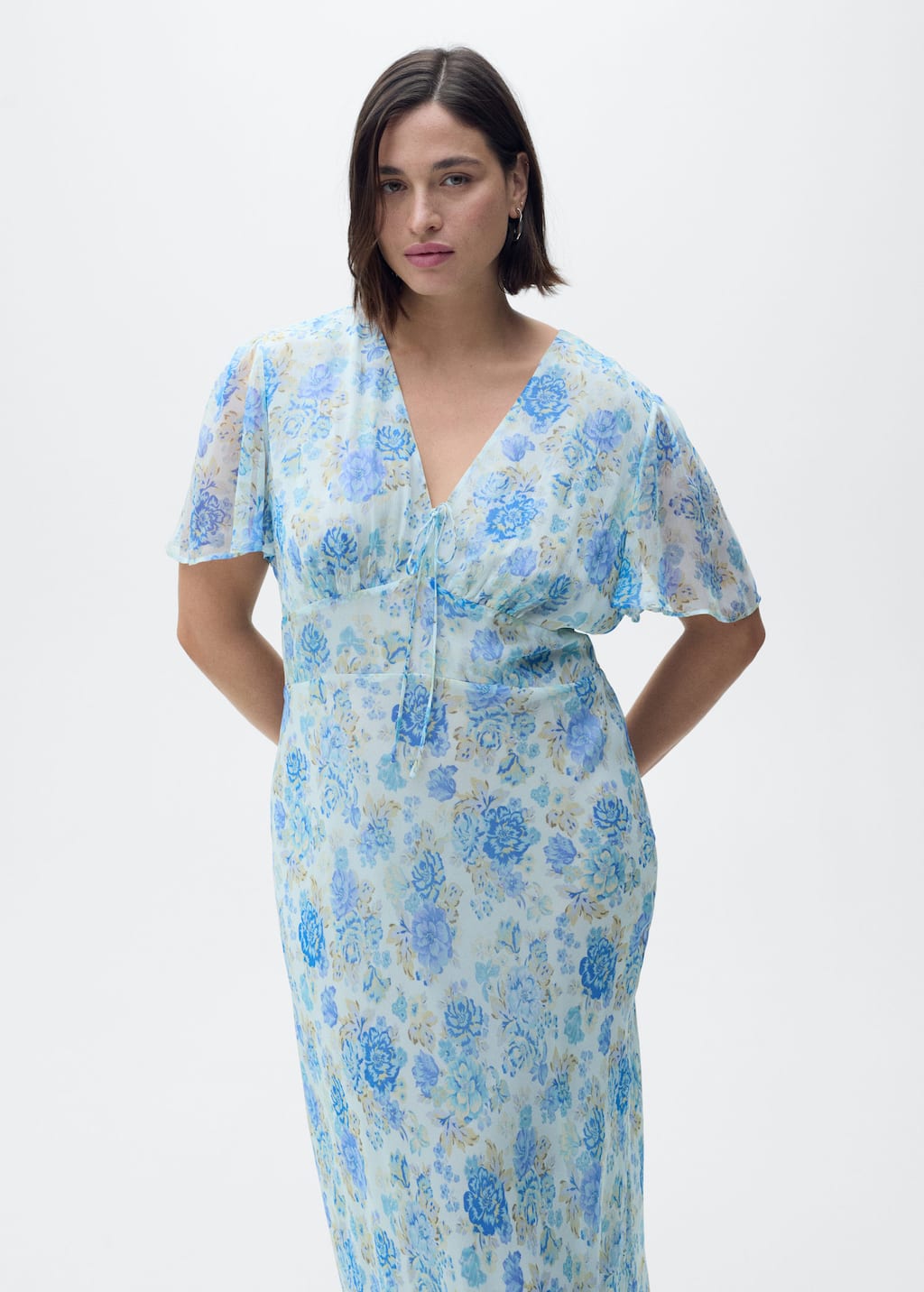 MANGO RONALDI 87019068-52 MANGO WOMEN DRESS FULL LENGTH