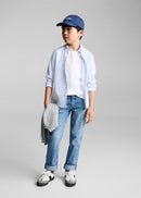 MANGO OXFORDR 87020432-50 MANGO KIDS BOY SHIRT SHORT SLEEVE-2