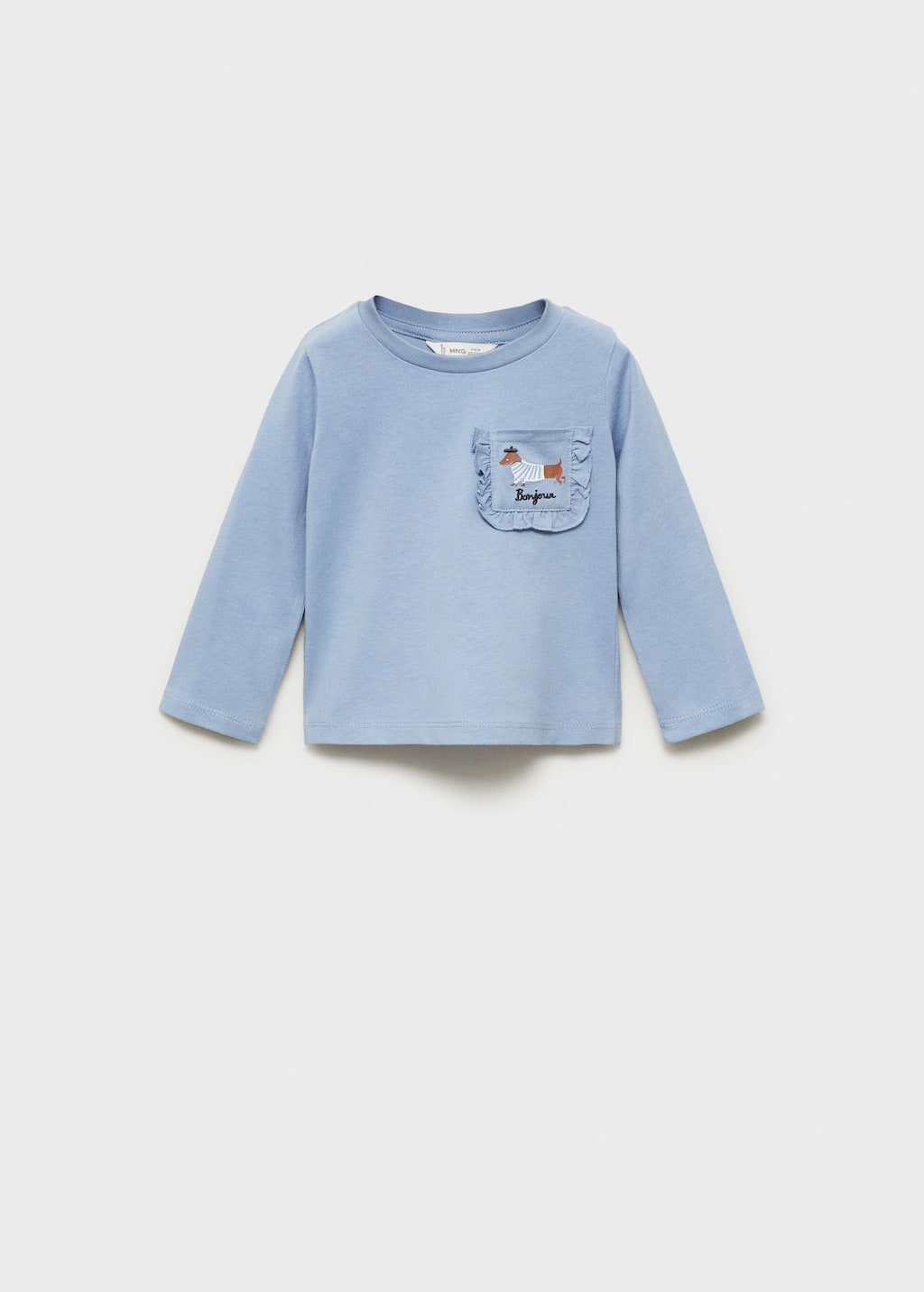 MANGO BONJOUR 87023276-52 MANGO KIDS BABY GIRL T-SHIRT LONG SLEEVE