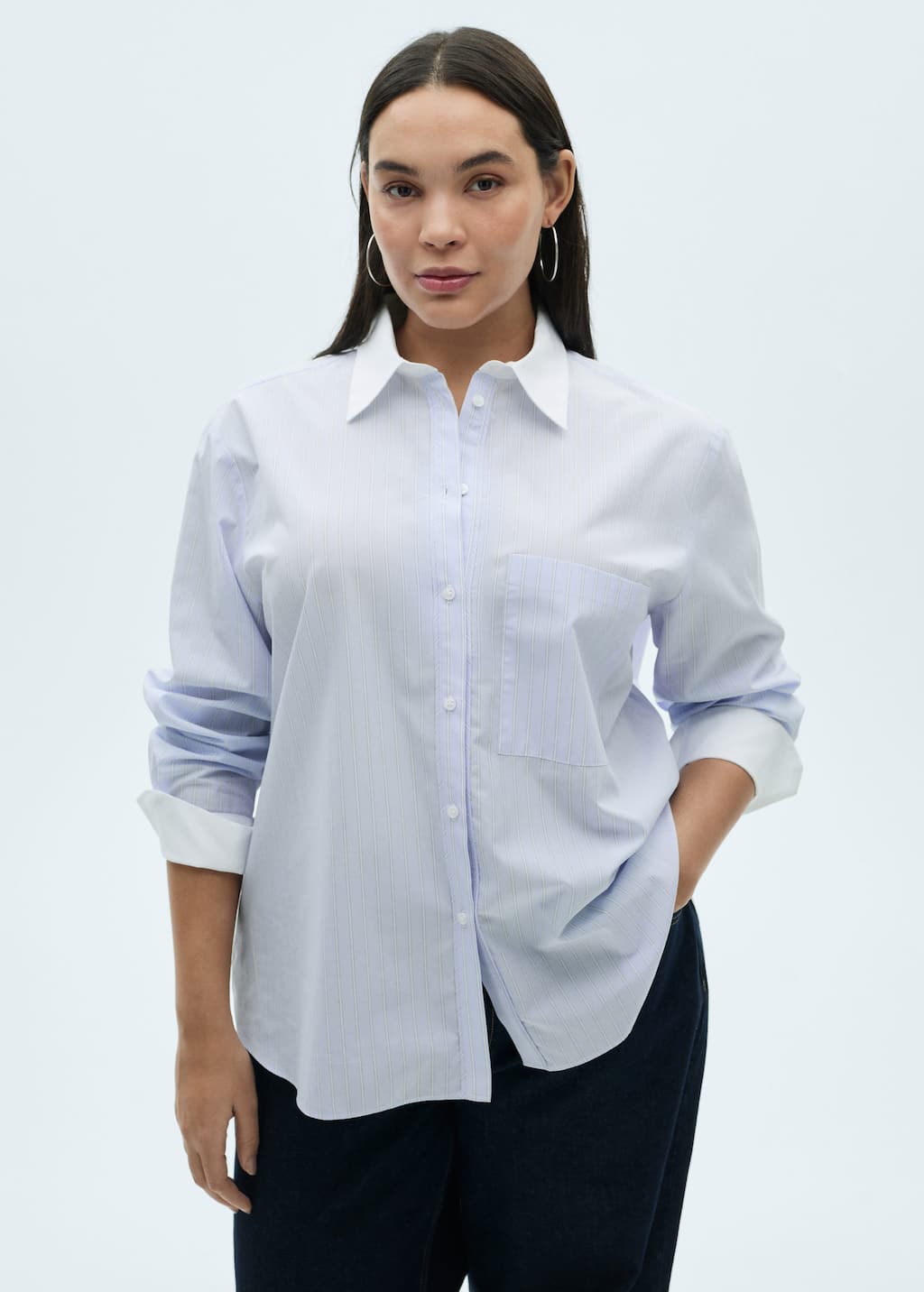 MANGO HAMBURG 87024805-52 MANGO WOMEN SHIRT LONG SLEEVE