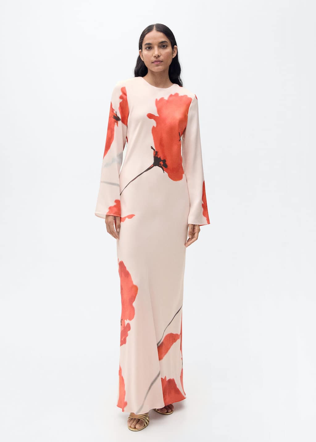 MANGO MAGNOLIA-A 87025755-81 MANGO WOMEN DRESS FULL LENGTH