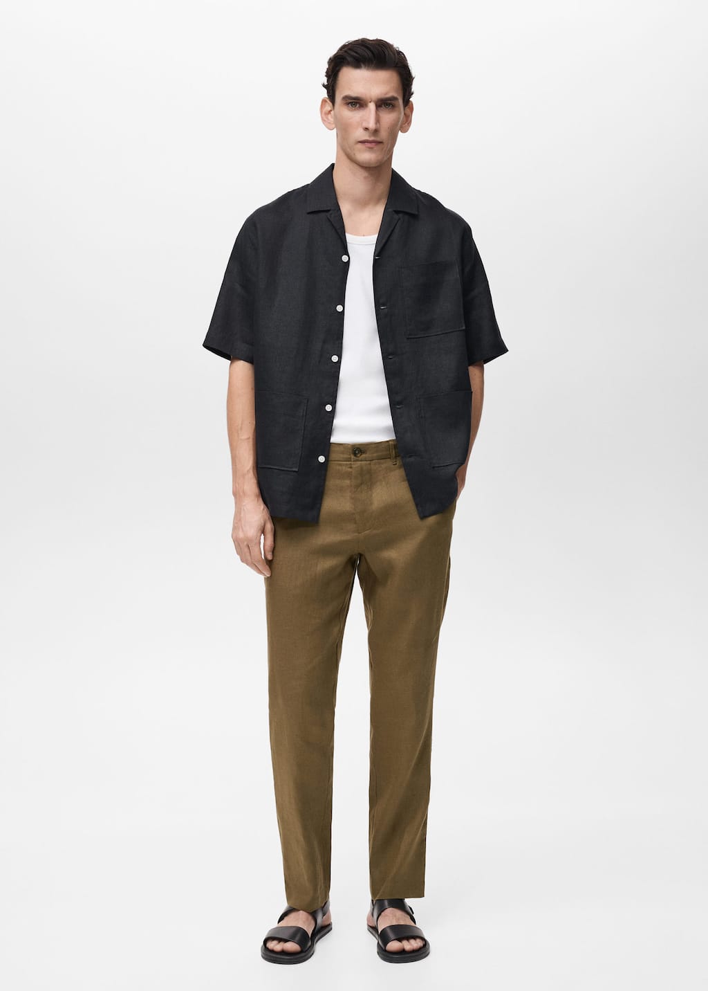 MANGO OYSTER 87025923-38 MANGO MAN TROUSERS