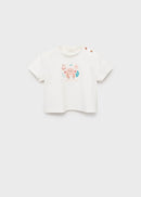 MANGO CRAB 87025972-02 MANGO KIDS NEW BORN BABY T-SHIRT SHORT SLEEVE-1