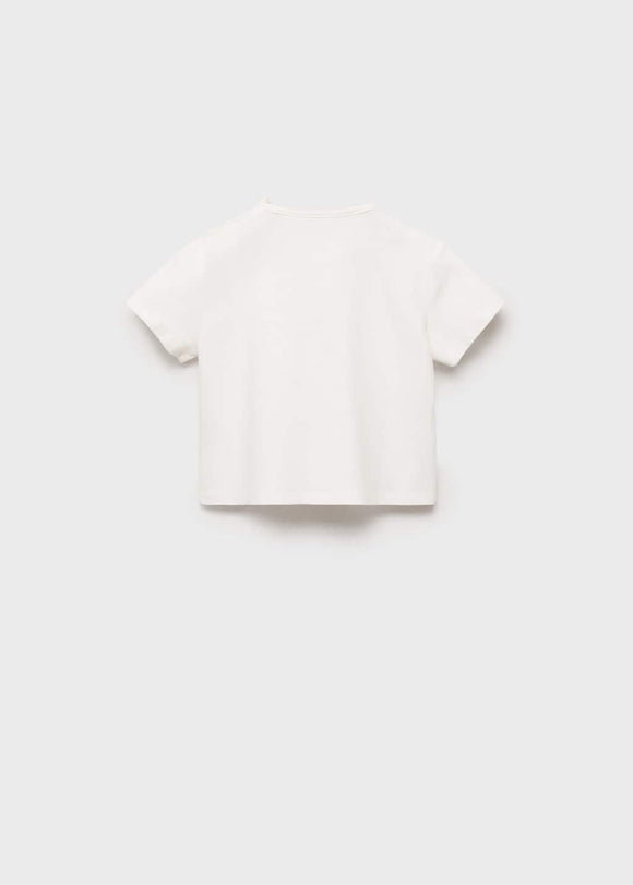 MANGO CRAB 87025972-02 MANGO KIDS NEW BORN BABY T-SHIRT SHORT SLEEVE
