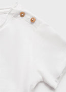 MANGO BASIC 87025977-01 MANGO KIDS NEW BORN BABY T-SHIRT SHORT SLEEVE-2