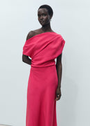 MANGO MOCHA 87027196-74 MANGO WOMEN DRESS FULL LENGTH-1